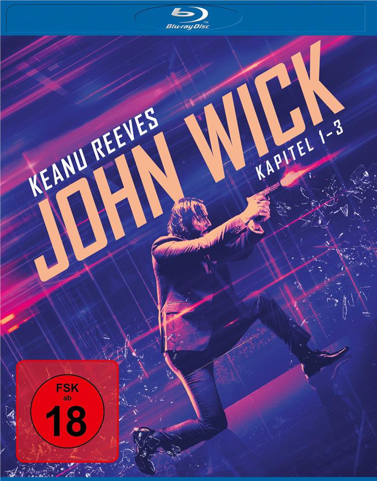 John Wick - Kapitel 1-3 3 Blu-rays