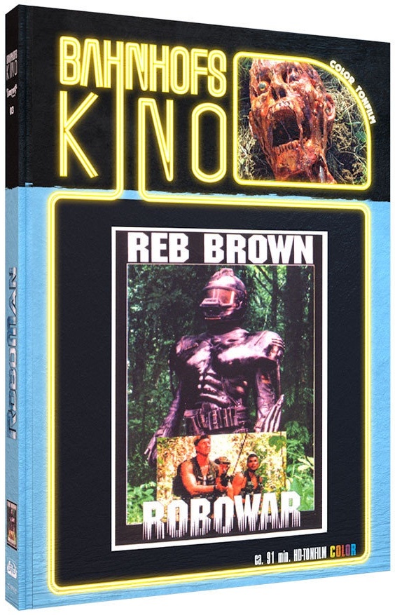 Roboman (1988) Cover B, Bahnhofskino, Limited Edition, Mediabook, Blu-ray + DVD