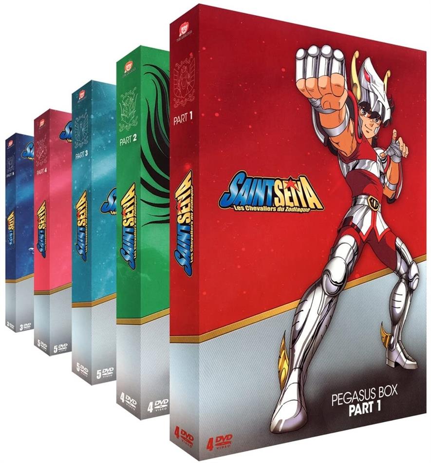Saint Seiya - Les chevaliers du Zodiaque - Intégrale - 5 Coffrets Bundle, 21 DVD