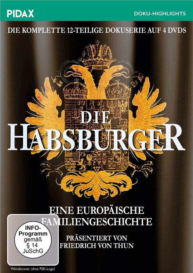 Die Habsburger - Eine europäische Familiengeschichte - Die komplette 12-teilige Serie Pidax Doku-Highlight, 4 DVD