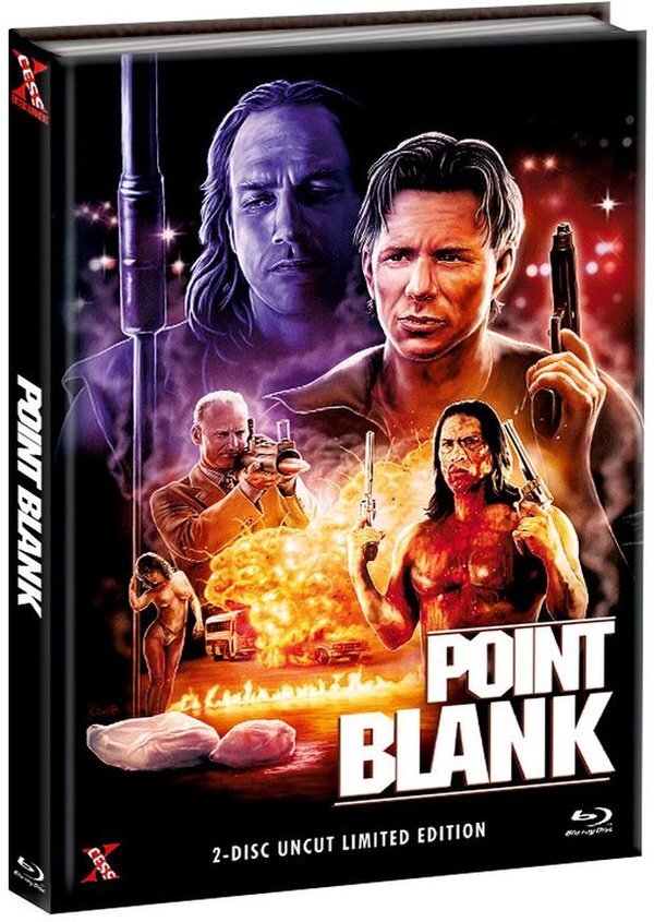 Point Blank (1998) Cover B, Limited Edition, Mediabook, Uncut, Blu-ray + DVD
