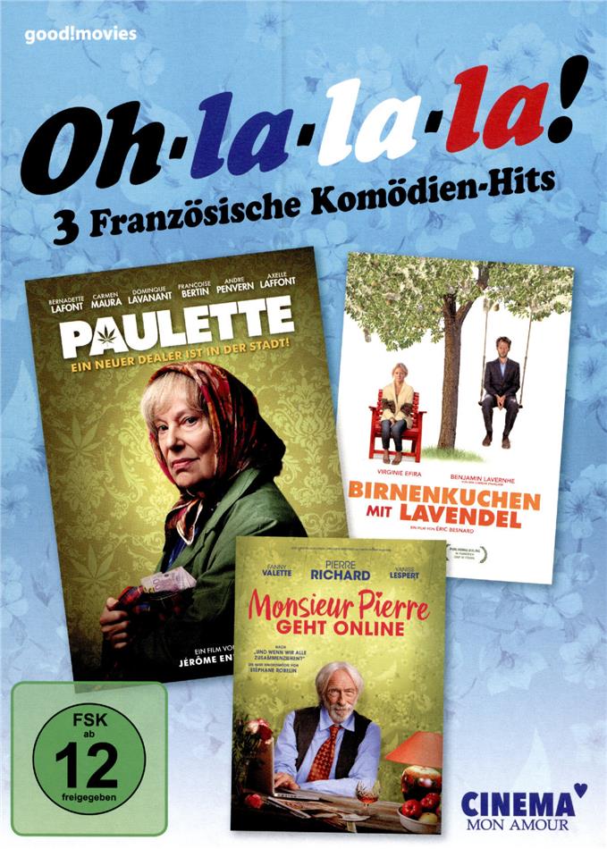Oh la la la! 3 Französische Komödien-Hits - Paulette / Birnenkuchen mit Lavendel / Monsieur Pierre geht online 3 DVD
