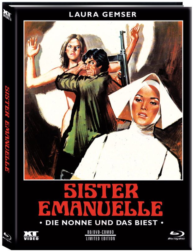 Sister Emanuelle - Die Nonne und das Biest (1977) Cover B, Limited Edition, Mediabook, Blu-ray + DVD