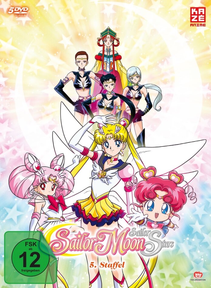 Sailor Moon Sailor Stars - Staffel 5 Complete edition, Slipcase, Digipack, Remastered, 5 DVDs