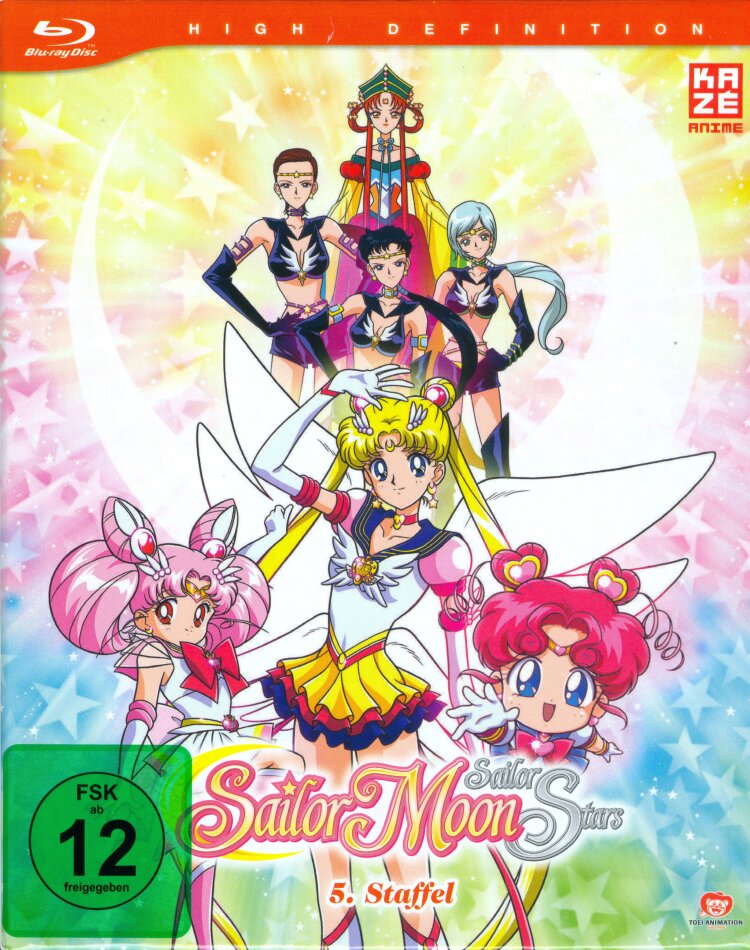 Sailor Moon Sailor Stars - Staffel 5 Complete edition, Slipcase, Digipack, Remastered, 5 Blu-rays