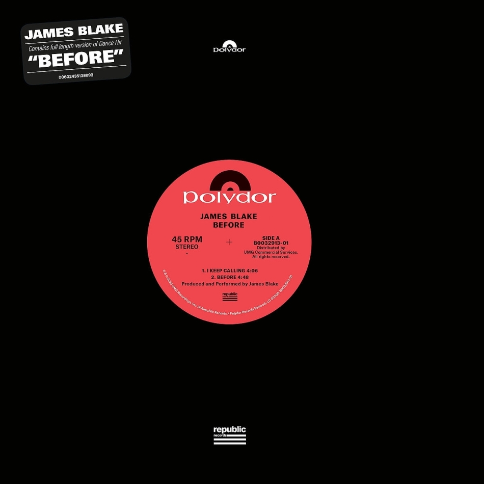 James Blake - Before EP 12" Maxi