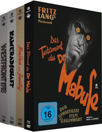 Westfront 1918 / Kameradschaft / Menschen am Sonntag / Das Testament des Dr. Mabuse (Edizione Limitata, Mediabook, 4 Blu-ray + 4 DVD)