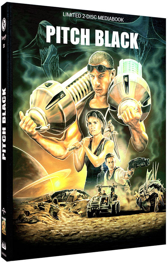 Pitch Black (2000) Cover A, Limited Edition, Mediabook, Blu-ray + DVD
