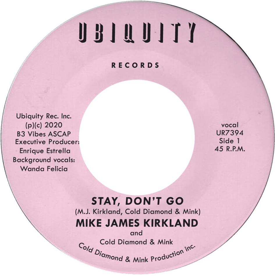 Mike James Kirkland - Stay, Don't Go 7" Single