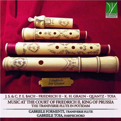 Johann Sebastian Bach (1685-1750), Carl Philipp Emanuel Bach (1714-1788), Friedrich II. Der Grosse (1712-1786), Carl Heinrich Graun (1704-1759), Johann Joachim Quantz (1697-1773), … - Music At The Court Of Friedrich II - The Traverse Flute In Potsdam