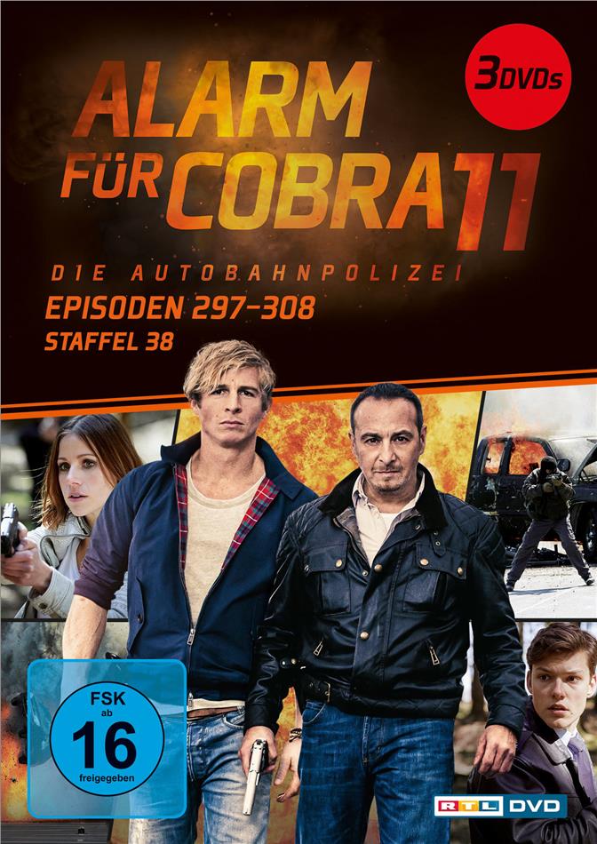 Alarm für Cobra 11 - Staffel 38 New Edition, 3 DVDs