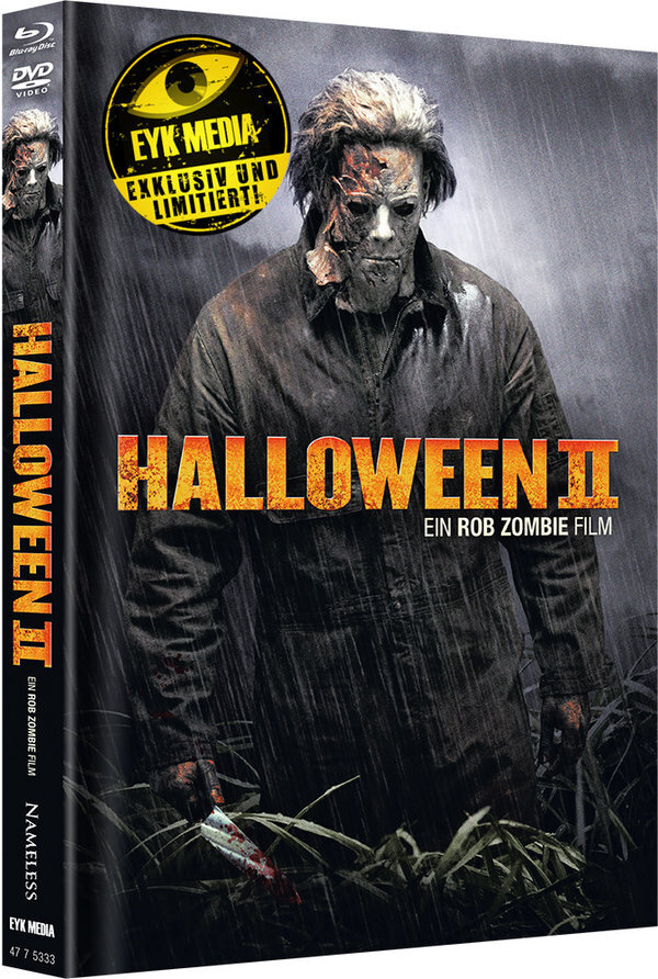 Halloween 2 (2009) Cover D, Limited Edition, Mediabook, Blu-ray + DVD