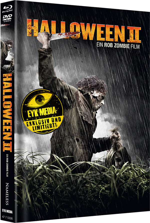 Halloween 2 (2009) Cover C, Limited Edition, Mediabook, Blu-ray + DVD