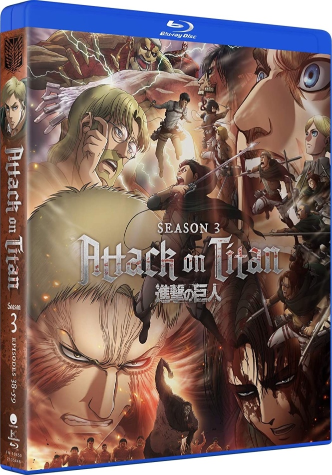 Attack On Titan - Season 3 4 Blu-rays