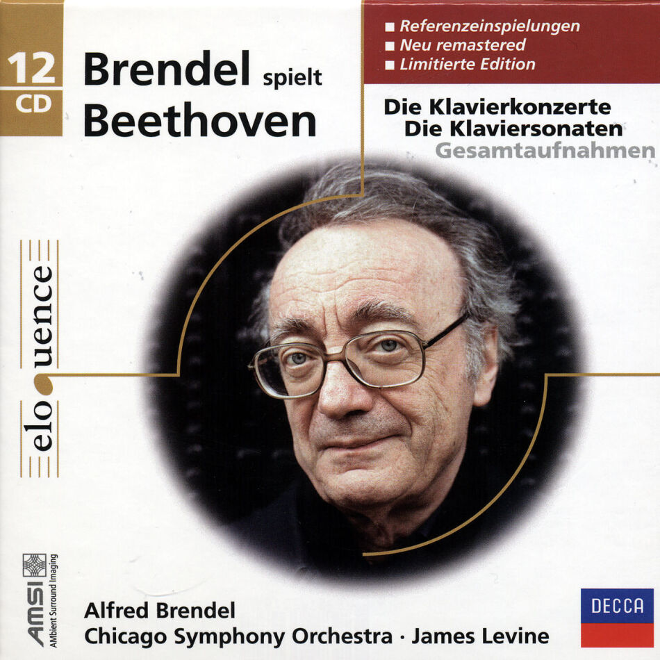 James Levine, Alfred Brendel & Chicago Symphony Orchestra - Brendel Spielt Beethoven - Die Klaviersonaten, Die Klaviekonzerte 12 CDs