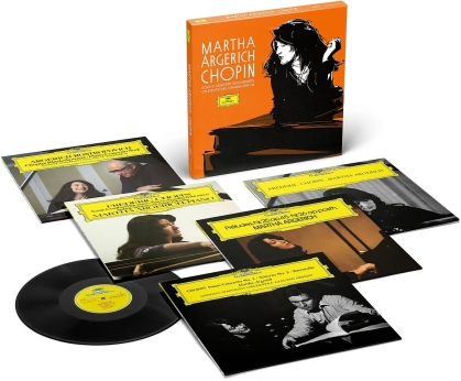 Fr&eacute;d&eacute;ric Chopin (1810-1849), Claudio Abbado, Martha Argerich & The London Symphony Orchestra - S&auml;mtliche Chopin Solo- und Konzertaufnahmen (Limited, 5 LPs)