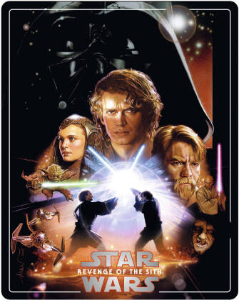 Star Wars - Episode 3 - La revanche des Sith / Revenge of the Sith (2005) (&Eacute;dition Limit&eacute;e, Steelbook, 4K Ultra HD + 2 Blu-ray)
