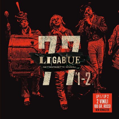 Ligabue - 77 Singoli / Lp 1 - Lp 2 (LP 2 Red Vinyl, 2 LP)