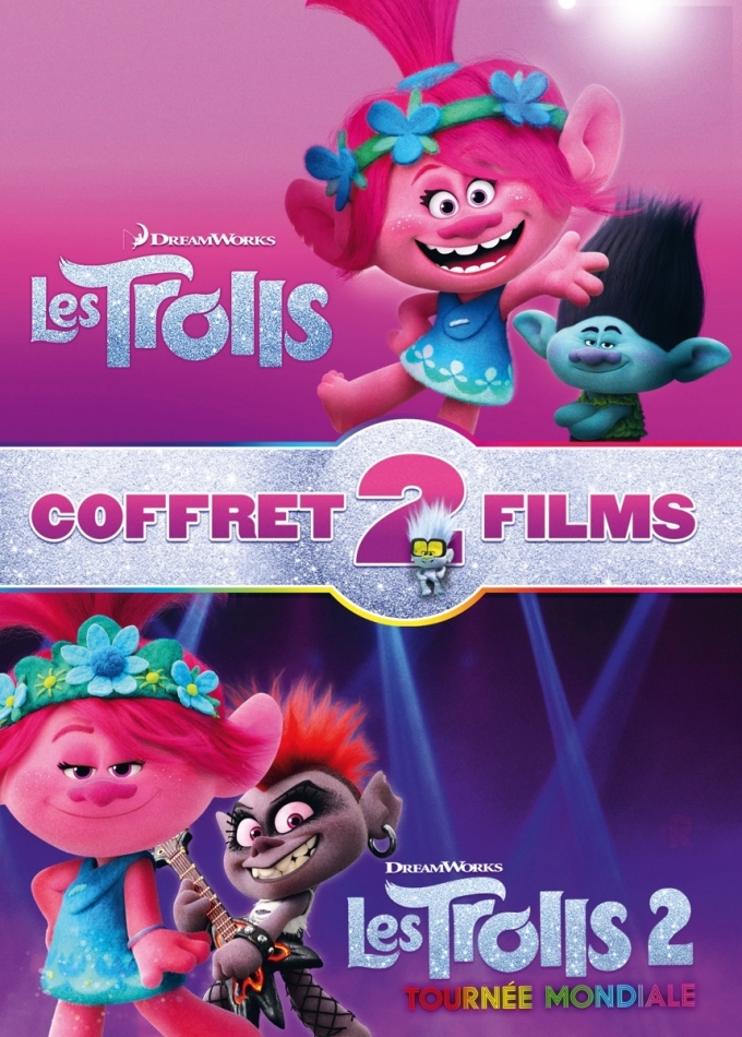 Les Trolls (2016) / Les Trolls 2 - Tournée mondiale (2020) - Coffret 2 Films 2 DVD