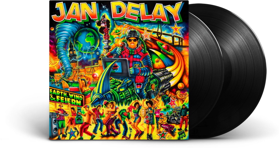 Jan Delay (Beginner) - Earth, Wind & Feiern Black Vinyl, 2 LPs