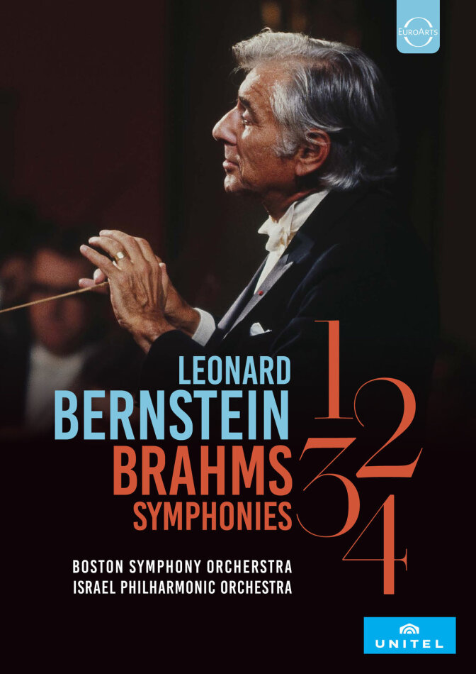 Boston Symphony Orchestra, Israel Philharmonic Orchestra & Leonard Bernstein (1918-1990) - Brahms Symphonien Nr. 1-4 2 DVDs