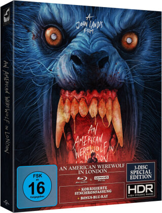 An American Werewolf in London (1981) (Schuber, Limited Special Edition, Remastered, Restaurierte Fassung, 4K Ultra HD + 2 Blu-rays)