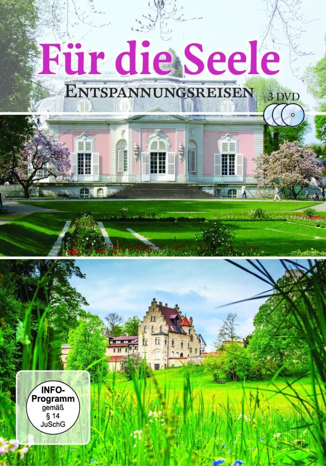 Für die Seele - Entspannungsreisen zu Schlössern & Gärten 3 DVDs