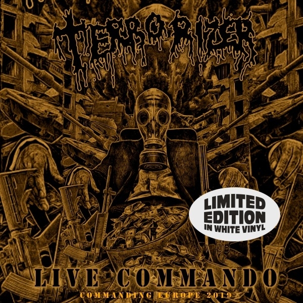 Terrorizer - Live Commando Limited, 2021 Reissue, Blue-Line, White Vinyl, LP