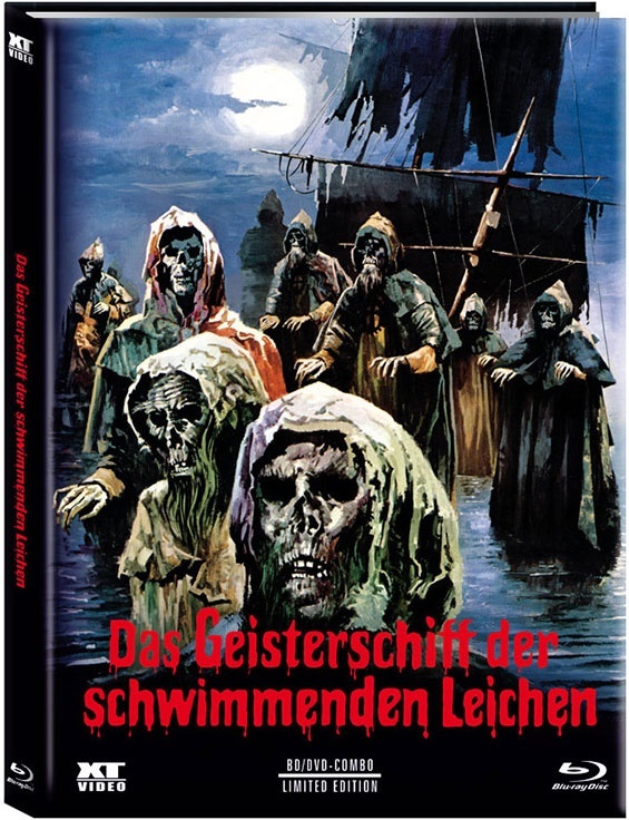 Das Geisterschiff der schwimmenden Leichen (1974) Cover A, Edizione Limitata, Mediabook, Blu-ray + DVD
