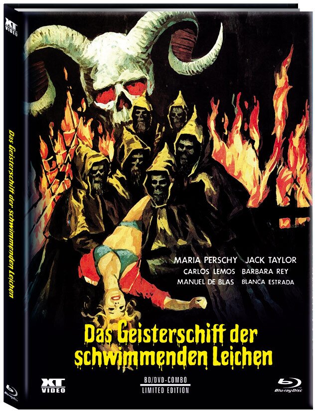 Das Geisterschiff der schwimmenden Leichen (1974) Cover B, Limited Edition, Mediabook, Blu-ray + DVD