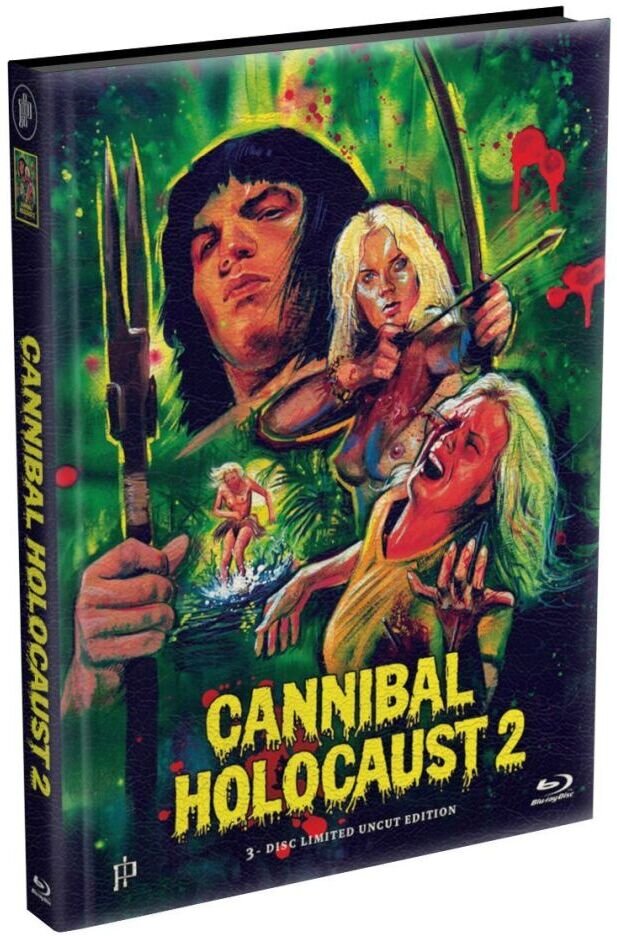 Cannibal Holocaust 2 (1985) Wattiert, Cover A, Limited Edition, Mediabook, Blu-ray + DVD