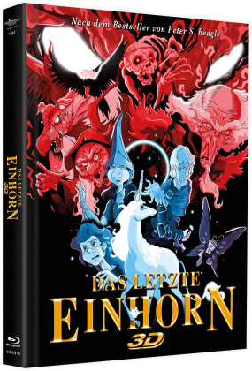 Das letzte Einhorn (1982) (Cover C, Edizione Limitata, Mediabook, Blu-ray 3D + DVD)