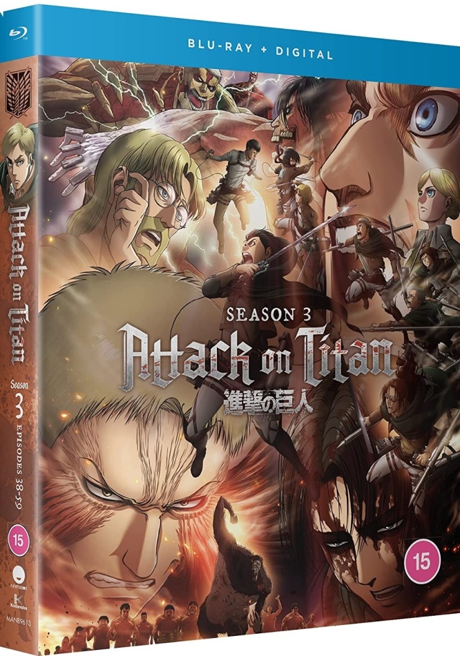 Attack On Titan - Complete Season 3 4 Blu-ray