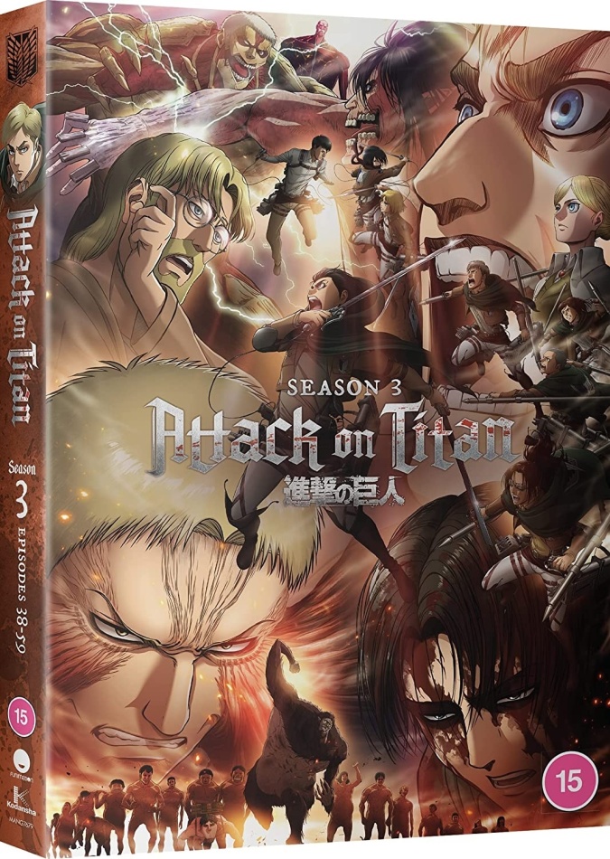Attack On Titan - Complete Season 3 4 DVD