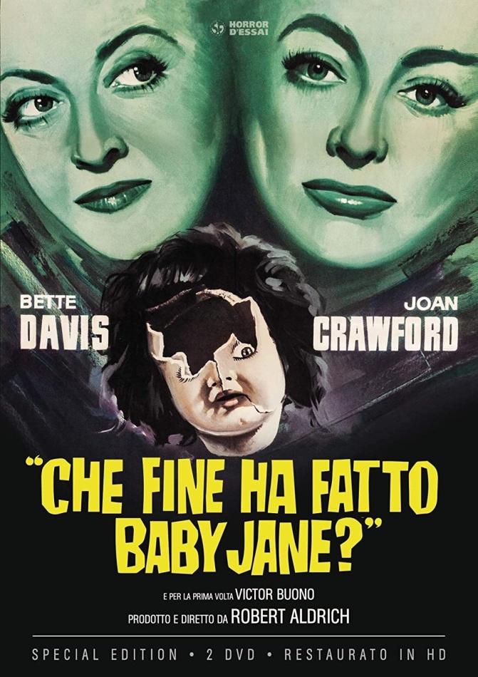Che fine ha fatto Baby Jane? (1962) Horror d'Essai, Restaurato in HD, n/b, Edizione Speciale, 2 DVD