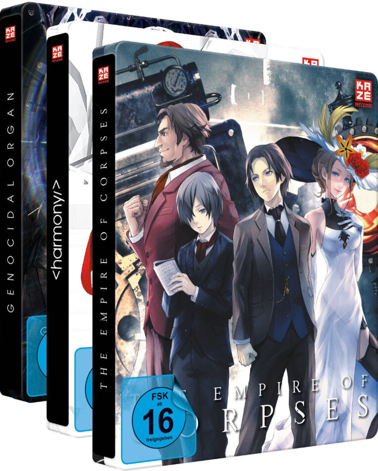 Project Itoh - Vol. 1-3 Bundle, Complete edition, Steelbook, 3 Blu-rays + 3 DVDs