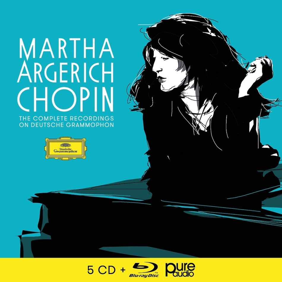 Frédéric Chopin (1810-1849), Claudio Abbado, Martha Argerich & The London Symphony Orchestra - Sämtliche Aufnahmen Für DG 5 CDs + Blu-ray