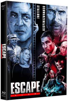 Escape Plan (2013) (Cover C, Limited Edition, Mediabook, Remastered, Uncut, Blu-ray + DVD)
