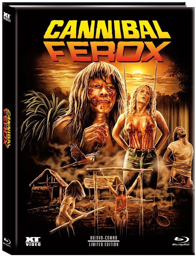Cannibal Ferox (1981) Cover C, Edizione Limitata, Mediabook, Blu-ray + DVD