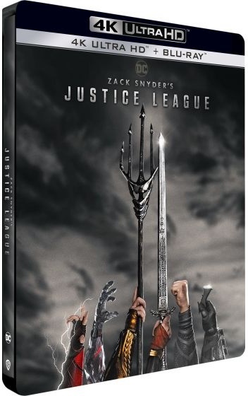 Zack Snyder's Justice League (2021) Édition Limitée, Steelbook, 2 4K Ultra HDs + 2 Blu-ray