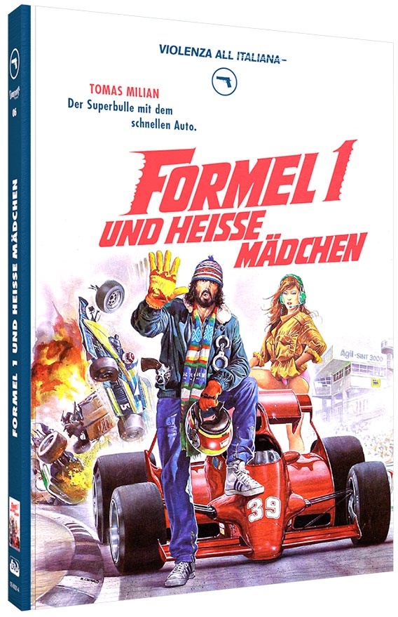 Formel 1 und heisse Mädchen (1984) Violenza All'Italiana Collection, Cover A, Limited Edition, Mediabook, Blu-ray + DVD
