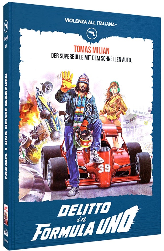 Delitto in Formula Uno (1984) Violenza All'Italiana Collection, Cover B, Limited Edition, Mediabook, Blu-ray + DVD