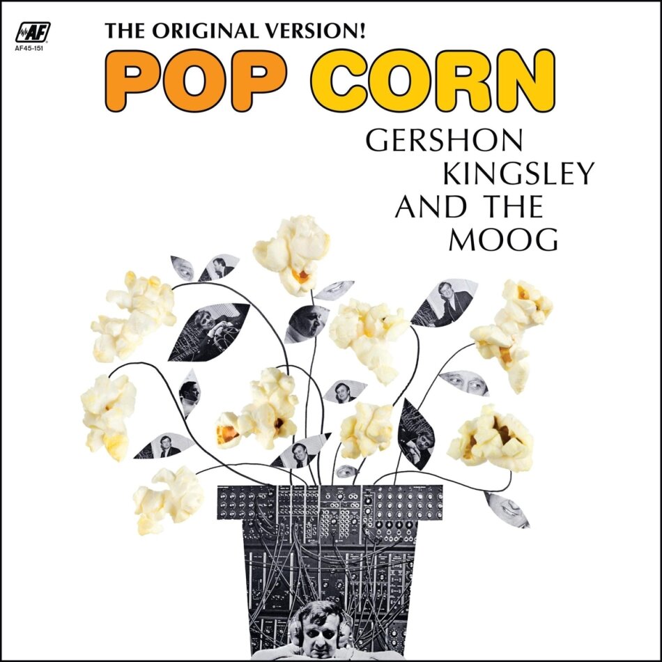 Gershon Kingsley - Pop Corn Charly Records, Yellow Vinyl, 12" Maxi