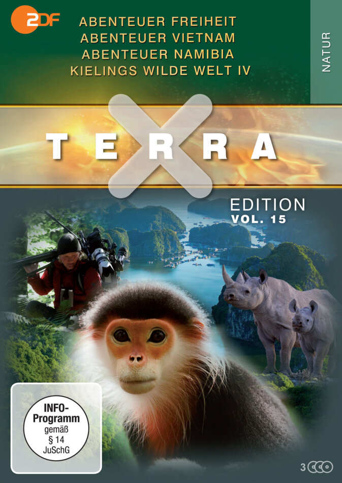 Terra X - Vol. 15 - Abenteuer Freiheit / Abenteuer Vietnam / Abenteuer Namibia / Kielings wilde Welt Staffel 4 2 DVD