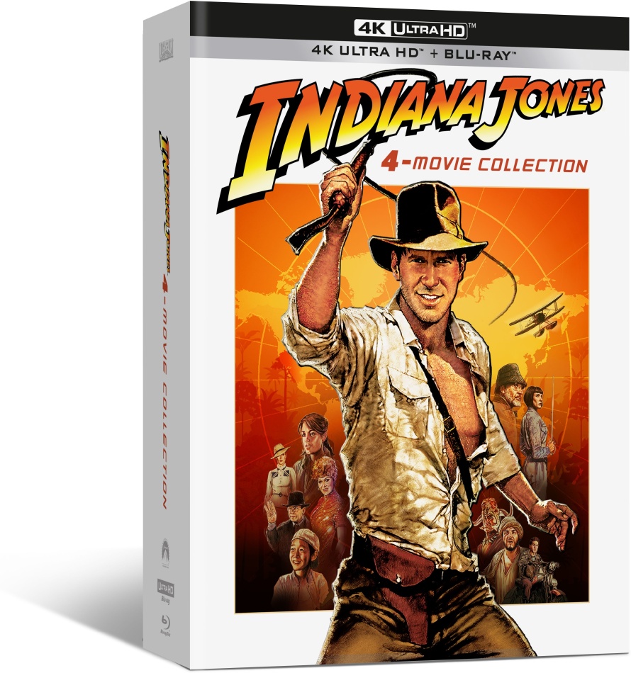 Indiana Jones - L'intégrale des 4 films Digipack, Édition Limitée, 4 4K Ultra HDs + 4 Blu-ray + DVD