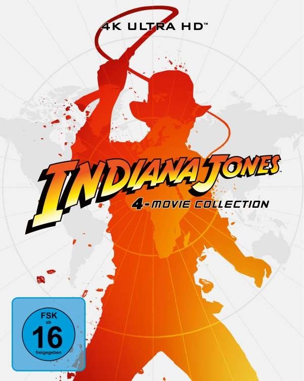 Indiana Jones - 4-Movie Collection Limited Edition, Steelbook, 4 4K Ultra HDs + 5 Blu-rays