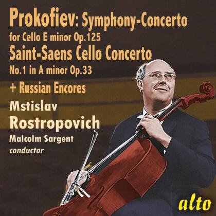 Serge Prokofieff (1891-1953), Camille Saint-Sa&euml;ns (1835-1921), Alexander Glazunov (1865-1936), Peter Iljitsch Tschaikowsky (1840-1893) & Mstislav Rostropovich - Symphony-Concerto For Cello E Minor