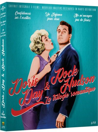Doris Day & Rock Hudson - La trilogie romantique : Confidences sur l'oreiller / Un pyjama pour deux / Ne m'envoyez pas de fleurs 3 Blu-ray