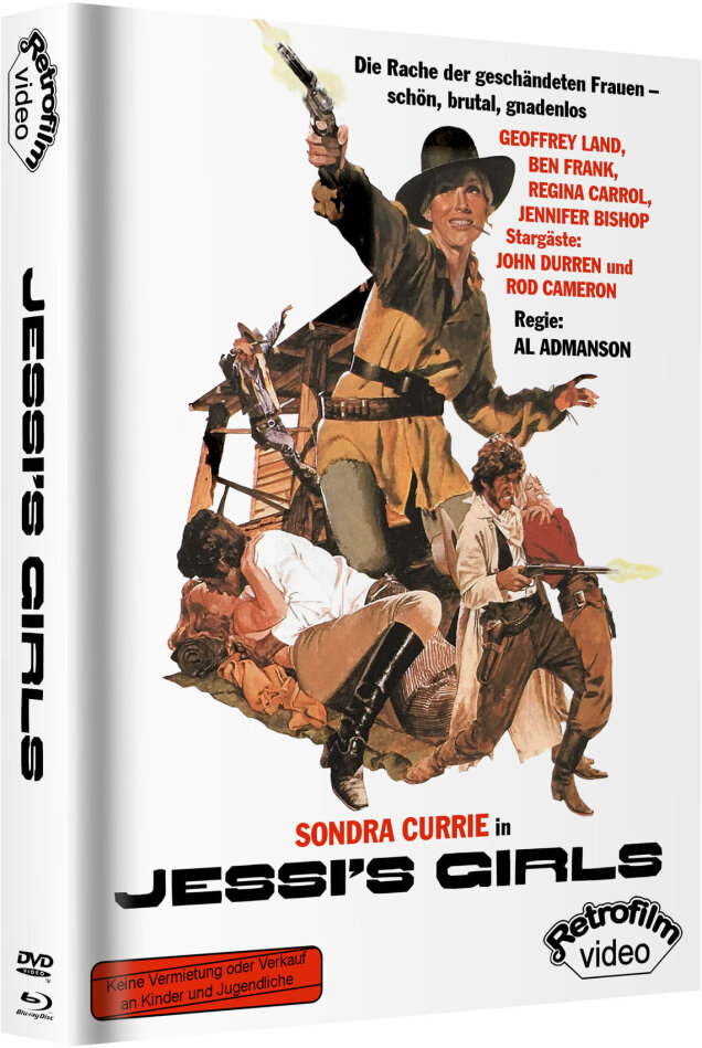 Jessi's Girls (1975) Cover B, Limited Edition, Mediabook, Blu-ray + DVD