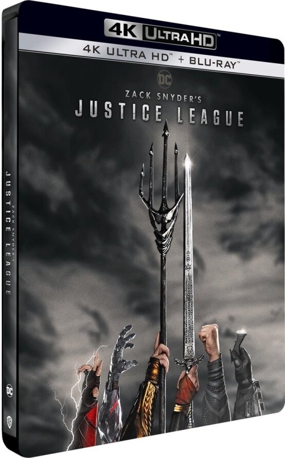 Zack Snyder's Justice League (2021) Steelbook, 2 4K Ultra HDs + 2 Blu-ray